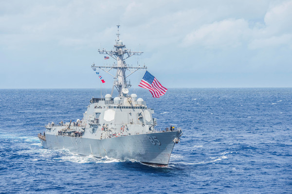 ▲▼美國海軍麥坎貝爾號（USS McCampbell）驅逐艦。（圖／路透）