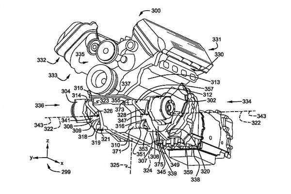 福特Mustang未來將成「四驅油電馬」？　原廠提交最新動力專利（圖／翻攝自福特）