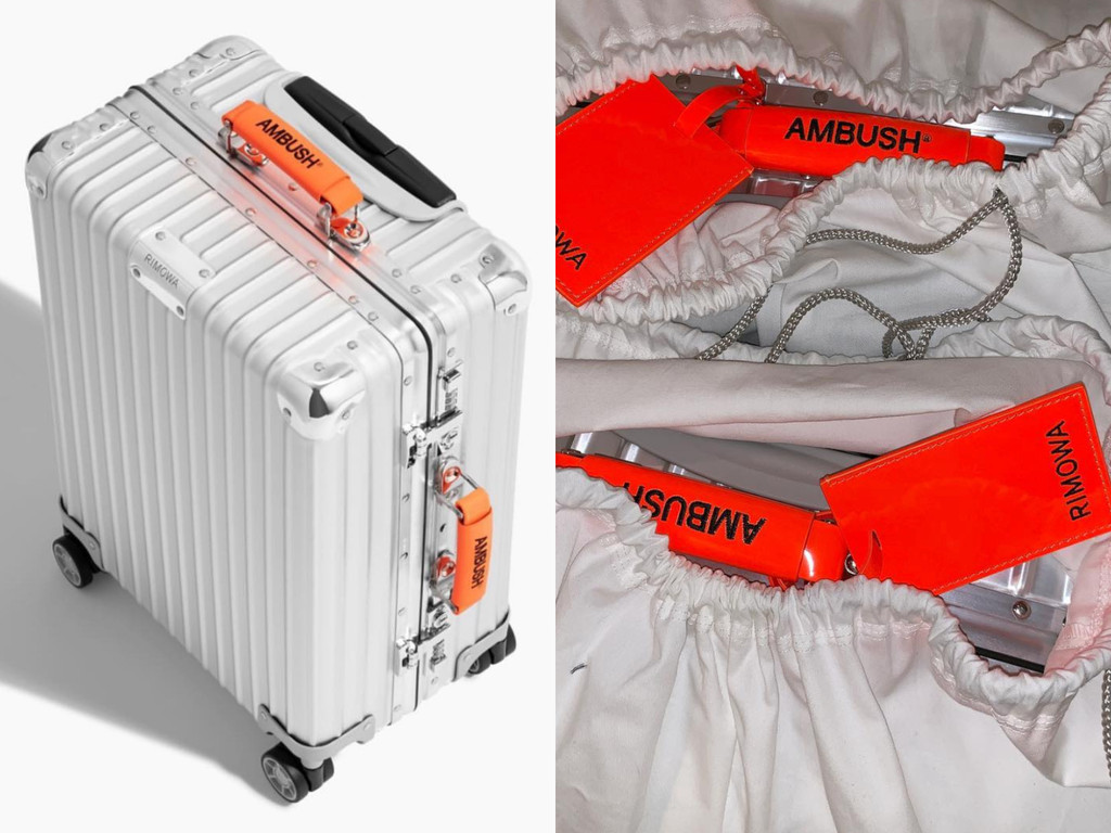 RIMOWA x AMBUSH行李箱曝光！「亮橙色手柄+皮革吊牌」真的太潮| ET