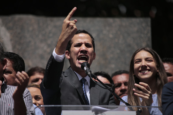 ▲▼ 委內瑞拉反對派領袖瓜伊多（Juan Guaidó）。（圖／達志影像／美聯社）