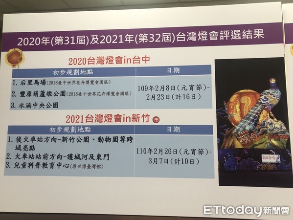 ▲▼ 觀光局公布2020、2021台灣燈會獲選城市。（圖／記者曹悅華攝）