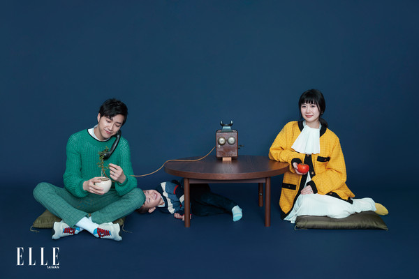 ▲福原愛、江宏傑。（圖／《ELLE》國際中文版雜誌）