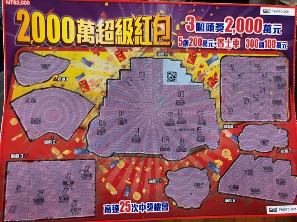 中5000元！高雄哥花2000買最貴版刮刮樂（圖／翻攝《ETtoday新聞雲》留言串）