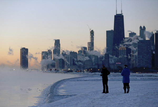 ▲▼ 美國中西部與五大湖地區受到「極地渦旋」（polar vortex）肆虐。（圖／達志影像／美聯社）