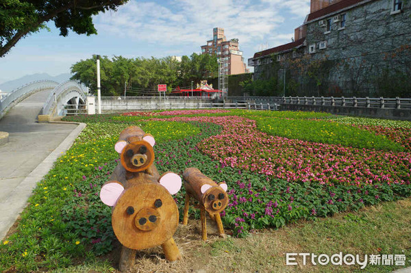 ▲春節河濱花海。（圖／台北市政府水利處提供）