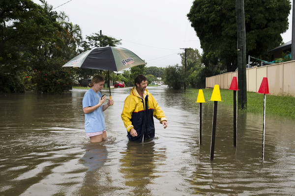 ▲▼澳洲北部湯斯維爾（Townsville）大淹水。（圖／路透社）