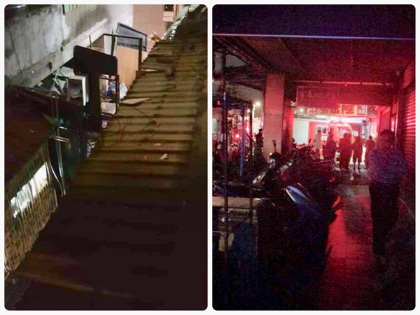 ▲▼板橋新海路公寓發生氣爆5人送醫（圖／翻攝爆料公社）