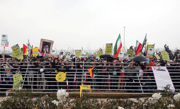 ▲▼伊朗伊斯蘭革命40週年慶祝活動變調為反美大遊行。（圖／路透）