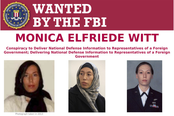 ▲▼美國司法部起訴前空軍女情報官威特（Monica Elfriede Witt），她涉嫌在伊朗從事間諜工作。（圖／達志影像／美聯社）
