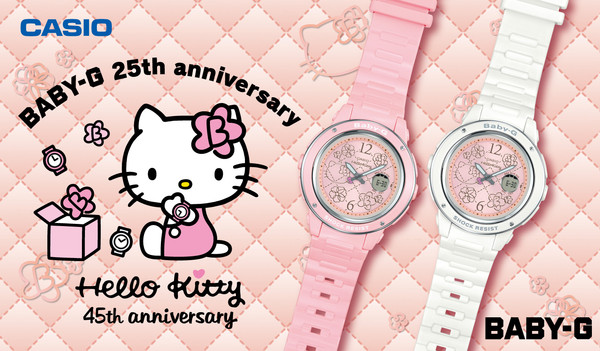 ▲BABY-G聯名Hello Kitty（圖／翻攝自babyg.casio.com）