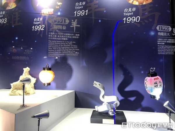 ▲▼林佳龍參觀「台灣燈會30週年特展」。（圖／記者曹悅華攝）