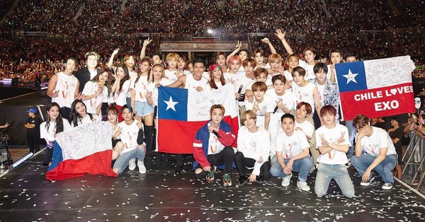▲韓流狂襲南美，連SM娛樂也在智利辦過家族演唱會。（圖／翻攝自始源IG）