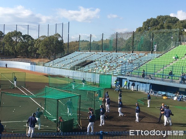 ▲2019雙獅交流賽日本高知春野綜合運動公園棒球場。（圖／記者陳立勳攝）