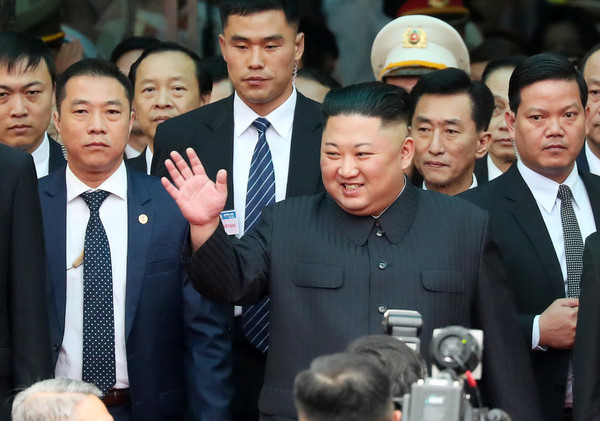 ▼ 北韓領導人金正恩抵越南。（圖／路透）
