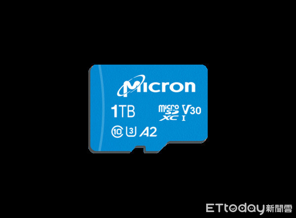 ▲▼Micron c200系列1TB microSDXC UHS-I記憶卡，是業界首款96層3D NAND技術的microSD 記憶卡。（圖／業者提供）
