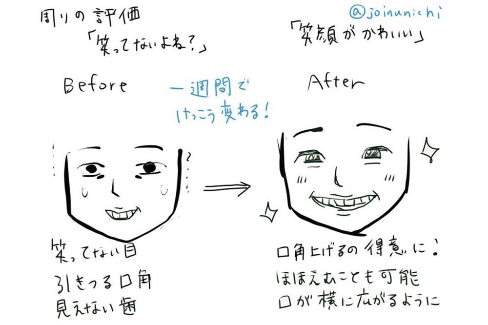 ▲笑容練習術。（圖／翻攝自twitter）