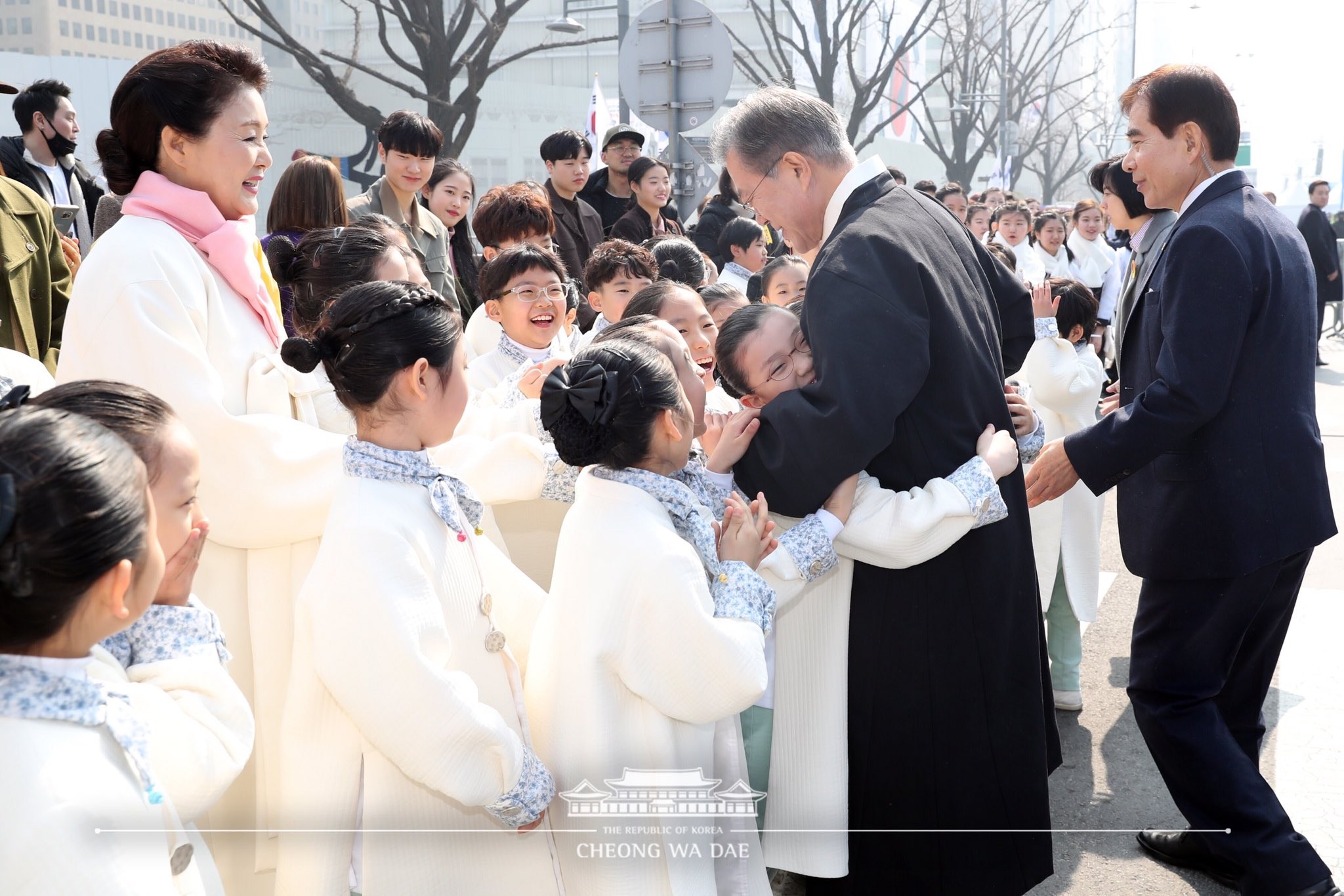 ▲▼ 文在寅夫婦出席南韓三一運動100周年紀念活動。（圖／青瓦台）