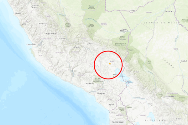 ▲▼祕魯7.1地震。（圖／翻攝自USGS）