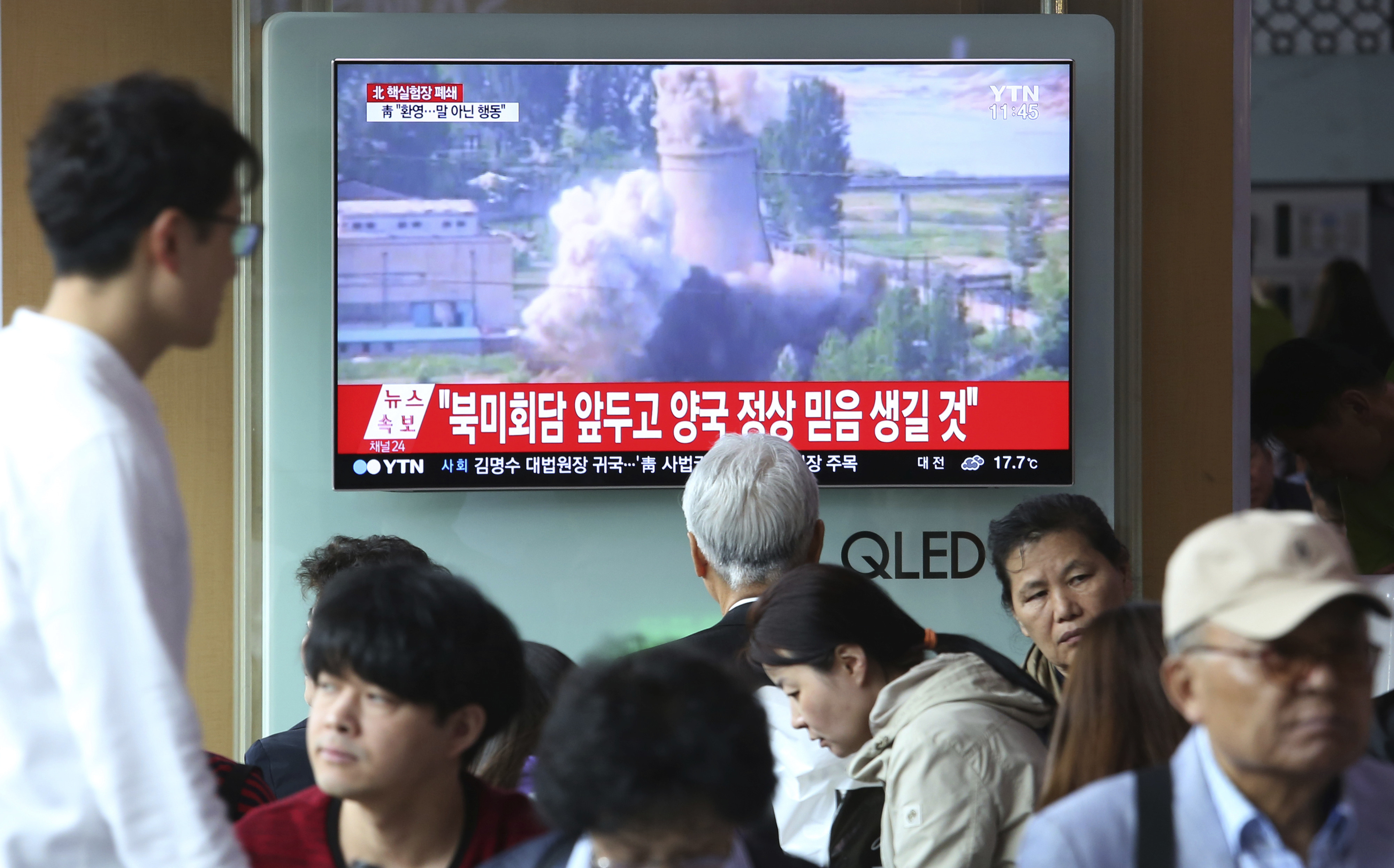 ▲▼南韓新聞報導北韓寧邊核設施約18公尺高的輕水反應爐。（圖／達志影像／美聯社）