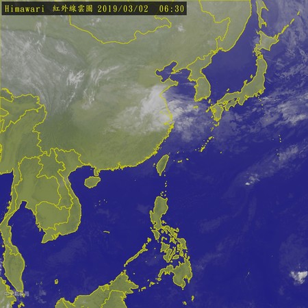 ▲▼衛星雲圖。（圖／翻攝中央氣象局）