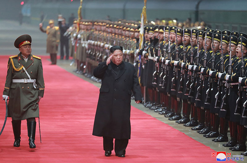 ▲▼ 金正恩結束川金二會行程，回到平壤。（圖／朝中社）