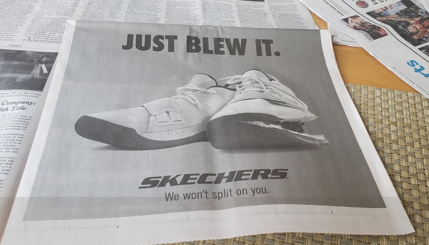 ▲Skechers vs Nike。（圖／翻攝自IG@bleacherreport、Twitter@itsDJMoore、@joefav、@JJantzen）
