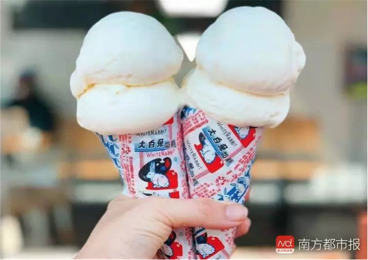 ▲▼大白兔奶糖口味冰淇淋。（圖／南方都市報）