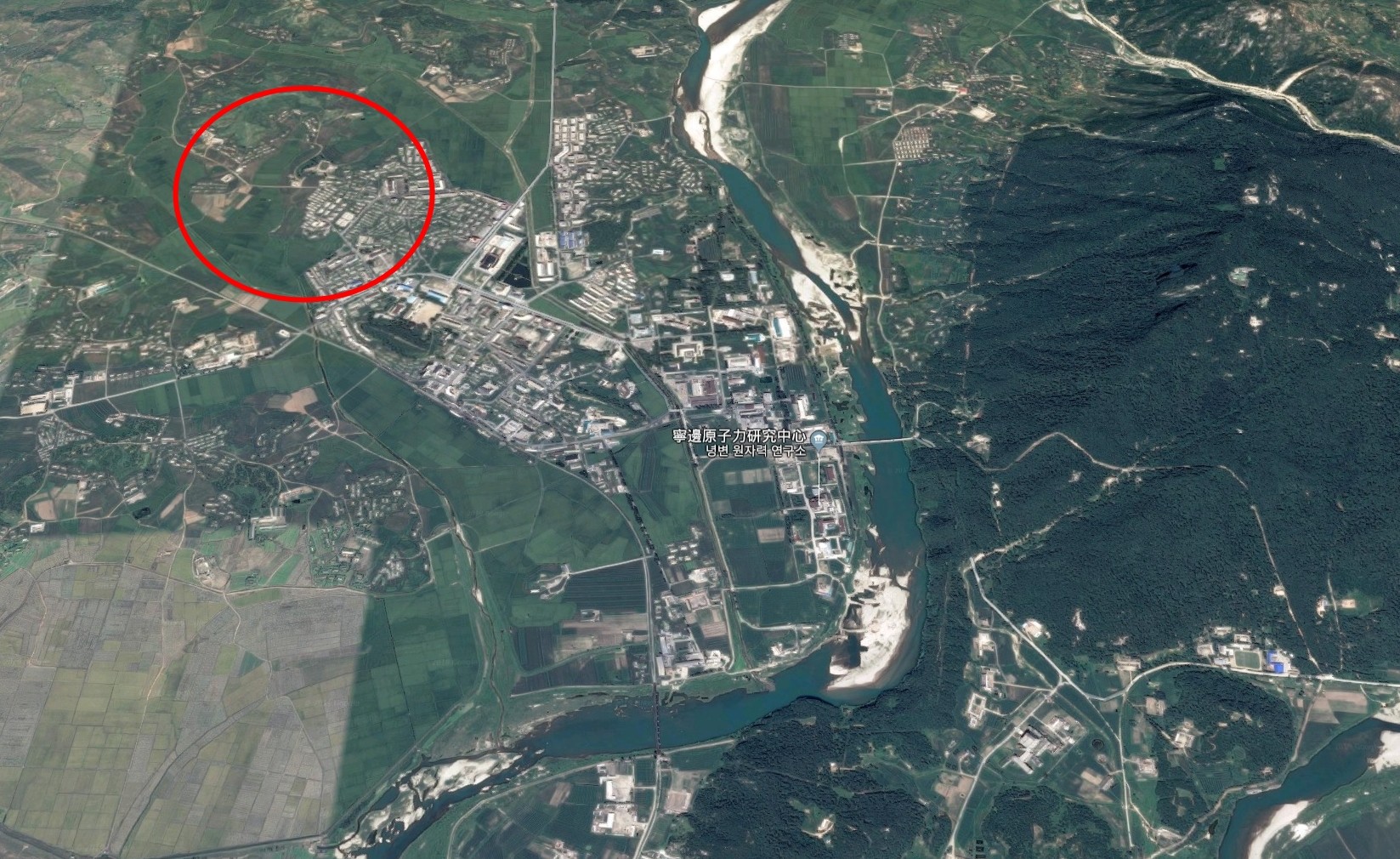 ▲▼川普川金二會說發現北韓新核設施：分江。（圖／翻攝自Google Maps）