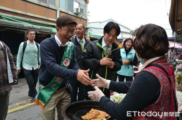 ▲前行政院長賴清德呼籲民進黨爭一口氣，相挺郭國文勝選。（圖／記者林悅翻攝，下同）