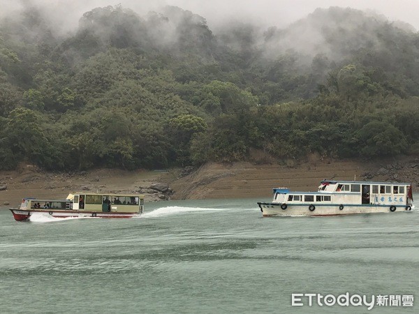 ▲全台唯一媽祖水上遊湖遶境於石門水庫舉行。（圖／北水局提供）