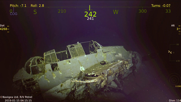 ▲▼二戰美軍航母「胡蜂號」（USS Wasp CV-7）遺骸。（圖／翻攝自Paul Allen官方網站）