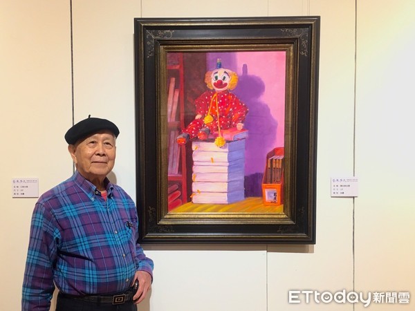 ▲▼資深畫家陳國展畫展。（圖／記者陳崑福翻攝）