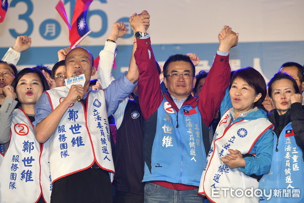 ▲▼鄭世維三重選前大團結之夜，韓國瑜、盧秀燕、侯友宜合體為鄭世維造勢。（圖／記者湯興漢攝）