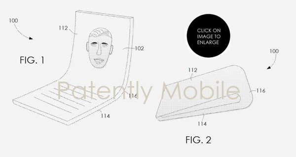 ▲▼外媒曝光Google摺疊螢幕新專利設計圖。（圖／翻攝自Patently Mobile）