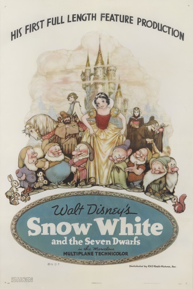 迪士尼控又有新货可买　白雪公主老海报40万起标