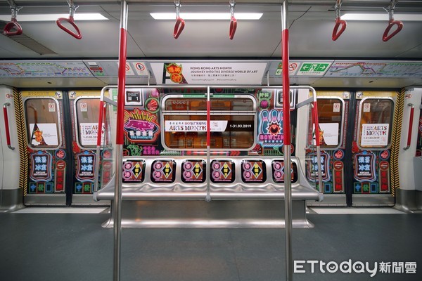 ▲「香港藝術月」期間限定藝術列車 。（圖／香港旅發局提供）