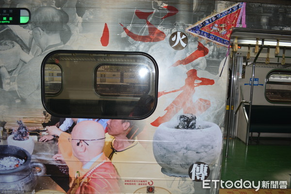 ▲白沙屯媽祖號25日上午從彰化火車站首航到竹南。（圖／記者唐詠絮翻攝）