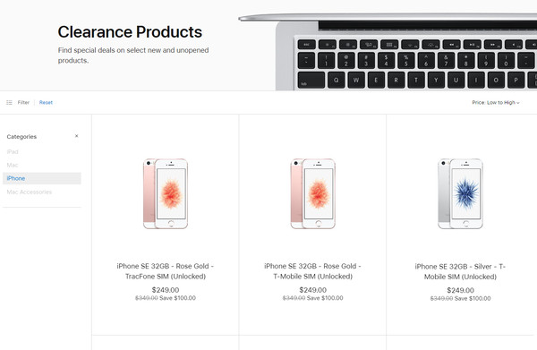 ▲▼蘋果悄悄在清倉品區上架特別版iPhone SE。（圖／截自蘋果官網）