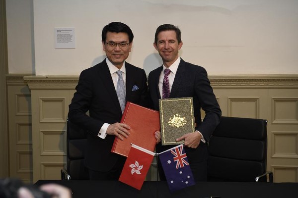 ▲加強投資、貿易往來！香港與澳洲簽2大協定「0關稅進入市場」（圖／翻攝自香港特別行政區政府）