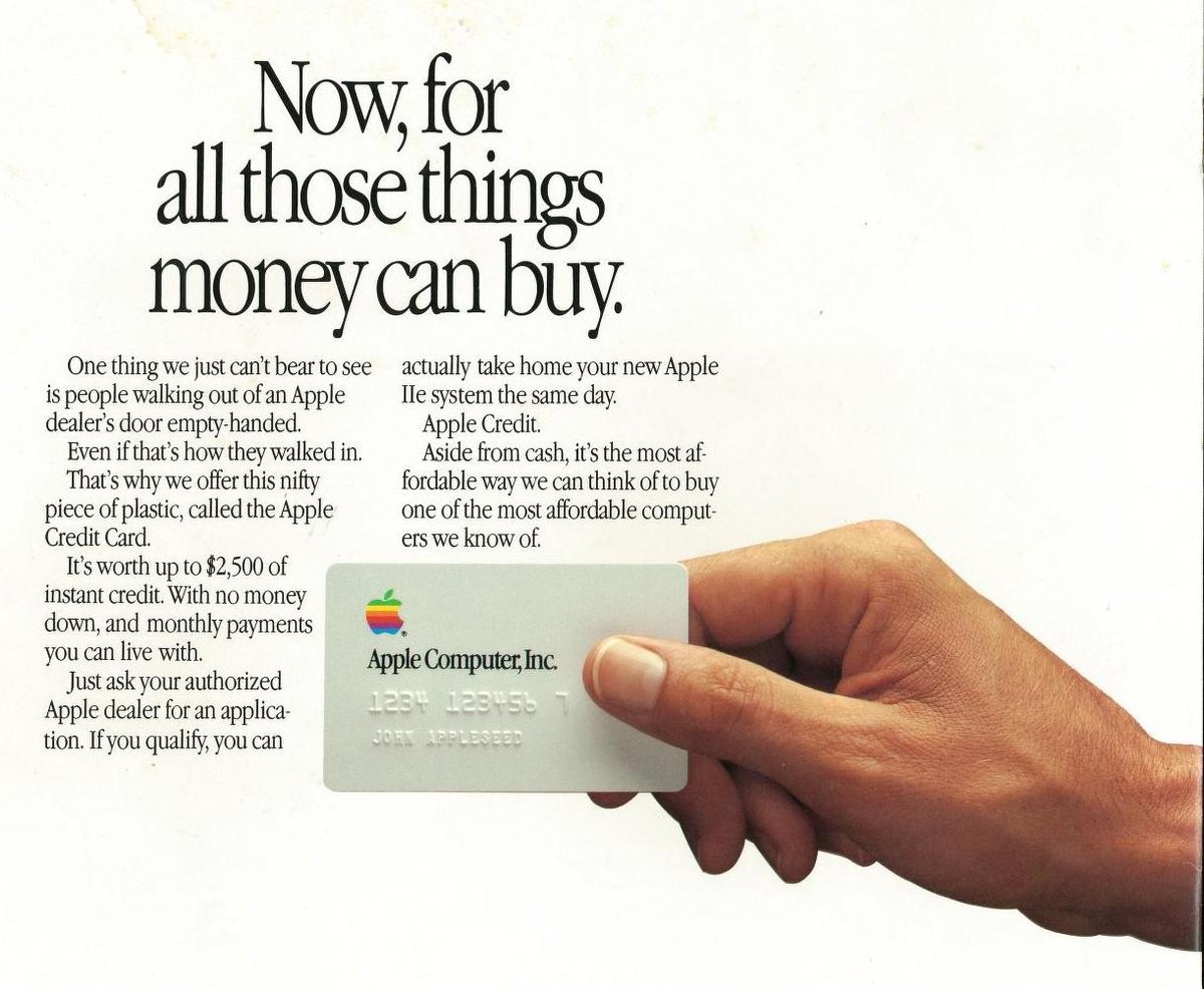 ▲▼蘋果首張信用卡廣告。（圖／截自網路）