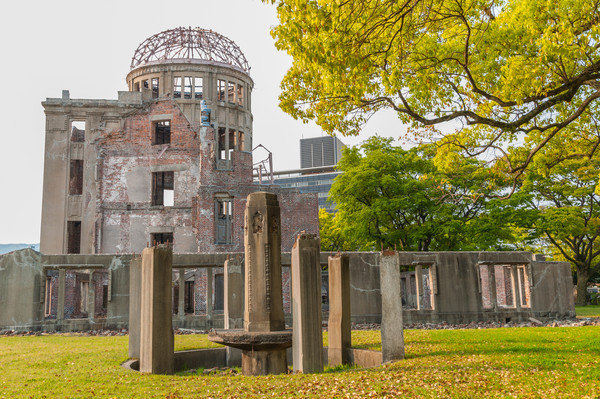 ▲廣島原子彈爆破後的建築遺址。（示意圖／達志影像）