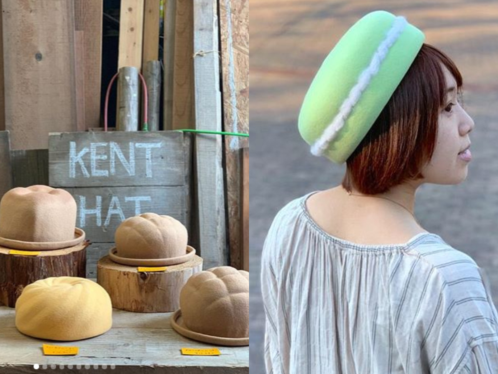 日本Kent Hat推出甜点帽子！超逼真马卡龙、可丽露像新鲜出炉