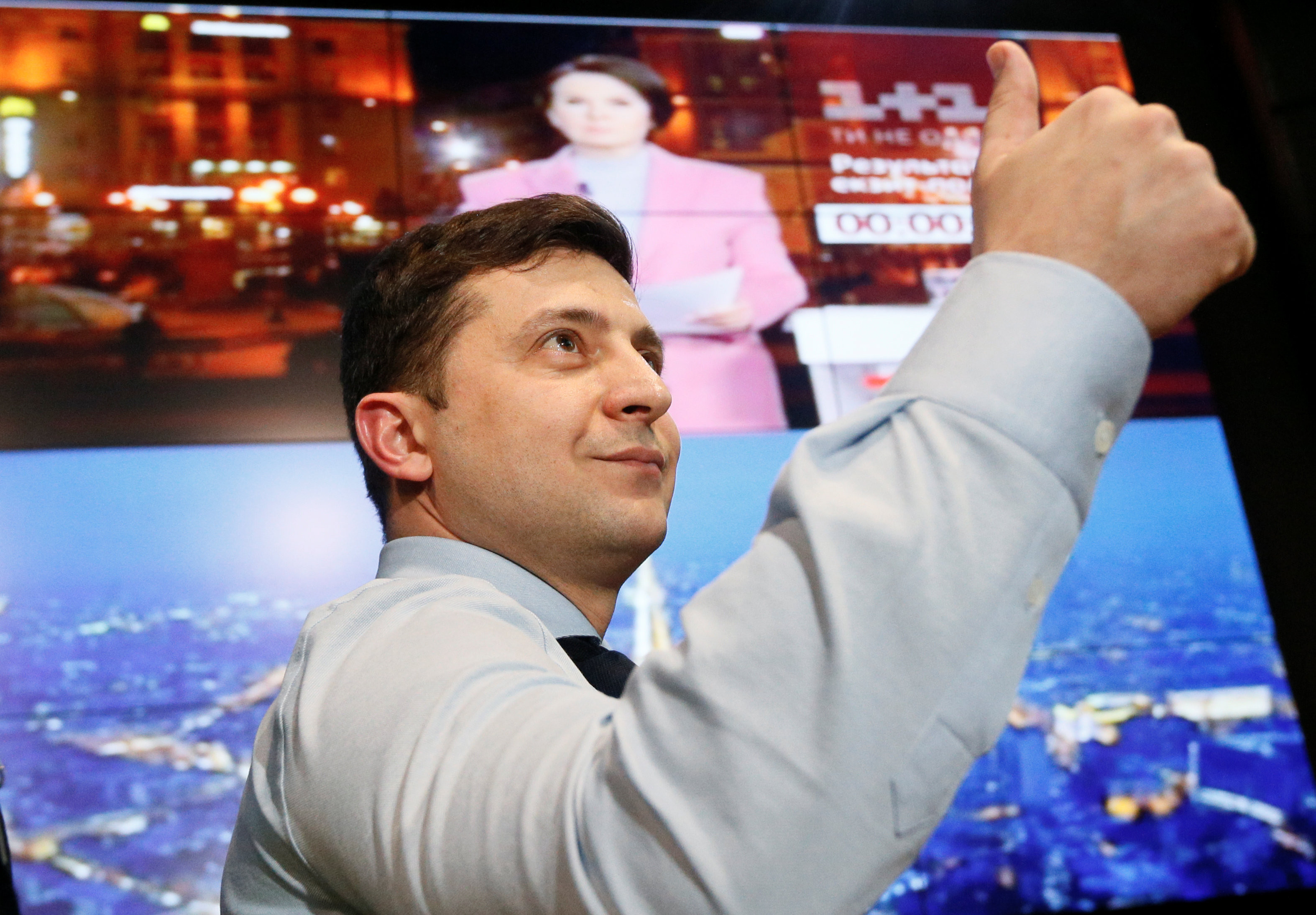 ▲烏克蘭喜劇演員澤連斯基（Volodymyr Zelensky），2019年烏克蘭總統選舉候選人（另一拼法為：Volodymyr Zelenskiy）。（圖／路透社）