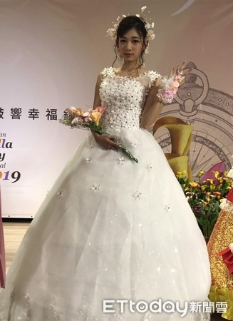 ▲2019桃園彩芋季婚紗秀，走法式宮廷風