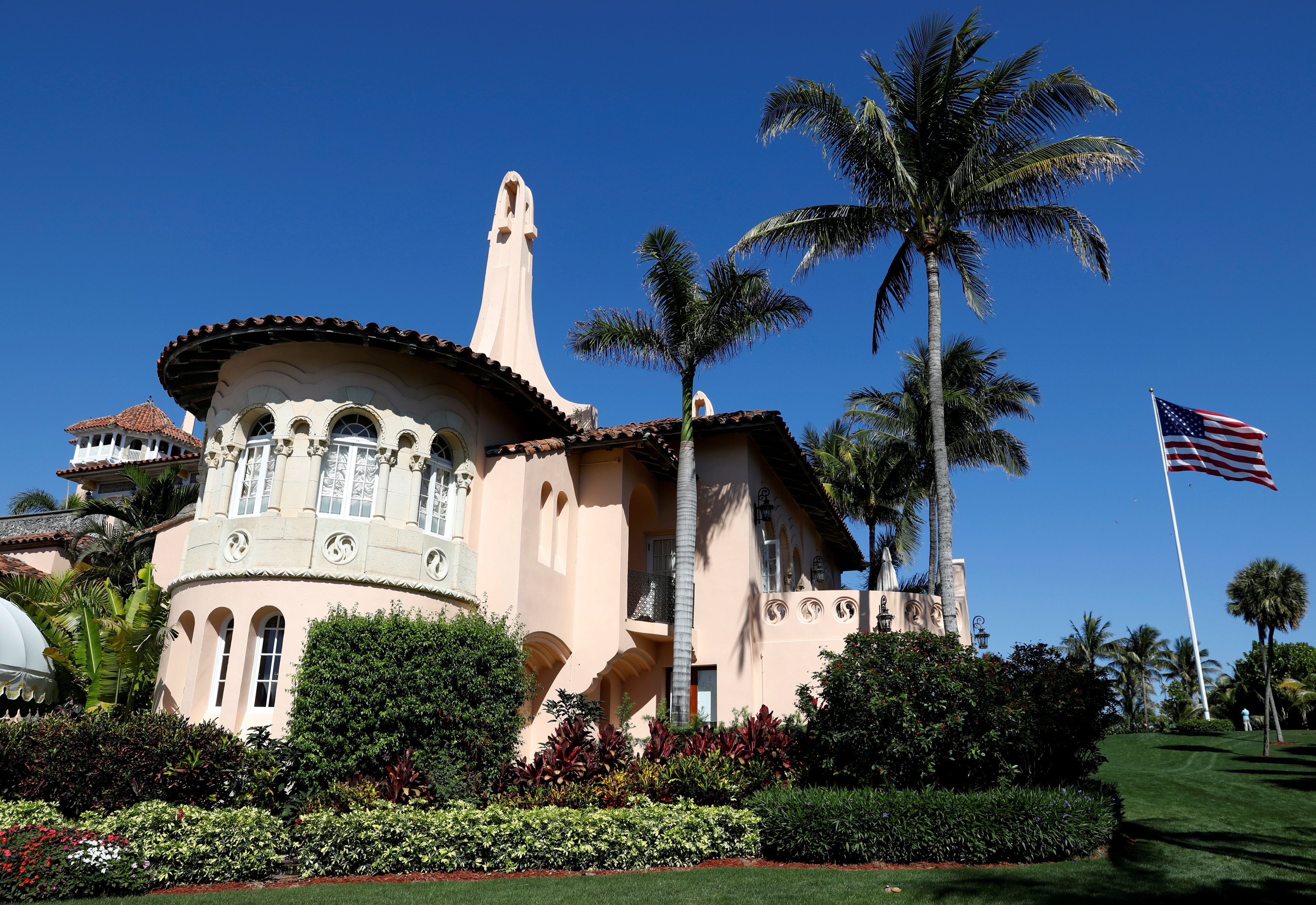 ▲▼川普私人莊園,mar-a-lago。（圖／路透）