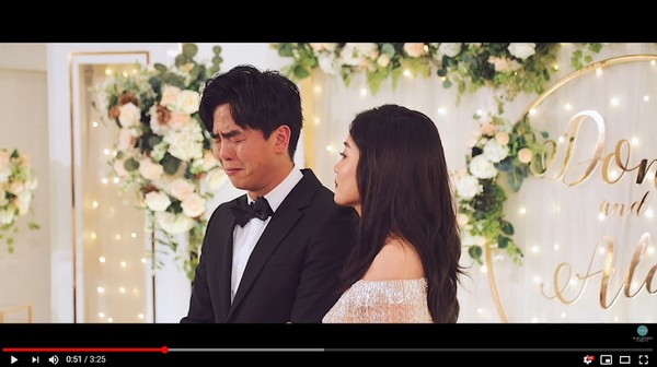 ▲▼柯有倫的婚宴畫面曝光。（圖／翻攝自YouTube／Playground Wedding）