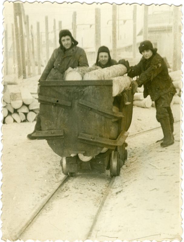 1956年立陶宛被驅逐者工作照。（圖／翻攝自維基百科／Soviet deportations from Lithuania） 
