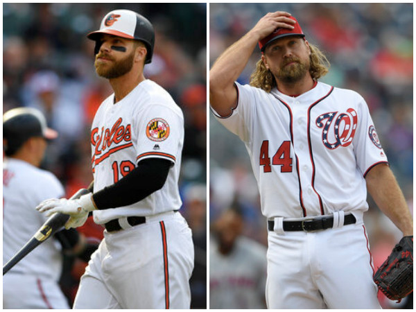 ▲▼戴維斯（Chris Davis）、羅森索爾（Trevor Rosenthal）。（圖／達志影像／美聯社）
