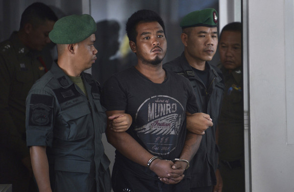 ▲▼泰國23歲男Ronnakorn Romruen，因為殺害27歲德女Miriam Beelte被捕。（圖／達志影像／美聯社）