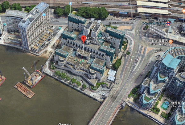 ▲秘密情報局（軍情六處MI6）位於泰晤士宮（Thames House），距離倫敦議會大廈不遠。（圖／翻攝自Google Map）